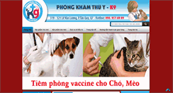 Desktop Screenshot of phongkhamthuyk9.com