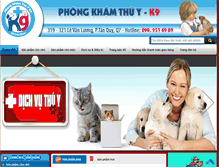 Tablet Screenshot of phongkhamthuyk9.com